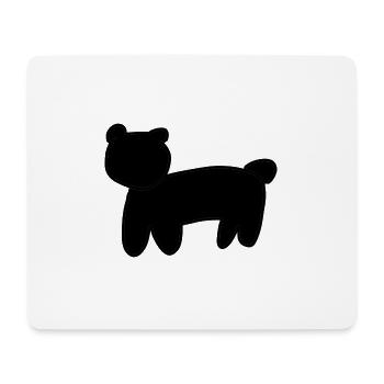 Bear Animal Symbol Brown - Mouse Pad (horizontal) - white - Front