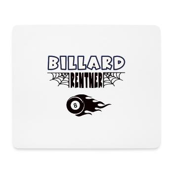 Billard Rentner Billarder Rente Ruhestand - Mousepad (Querformat) - Weiß - Vorne
