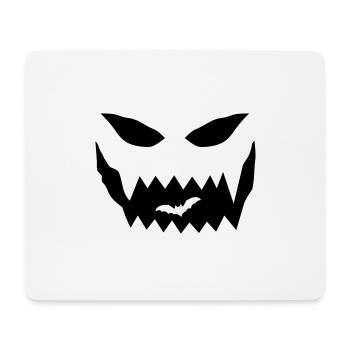 Visage d’Halloween - Tapis de souris (format paysage) - blanc - Devant