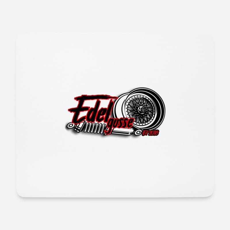 Felgen - Fahrwerk - Edelgosse2018 - Mousepad (Querformat) - Weiß