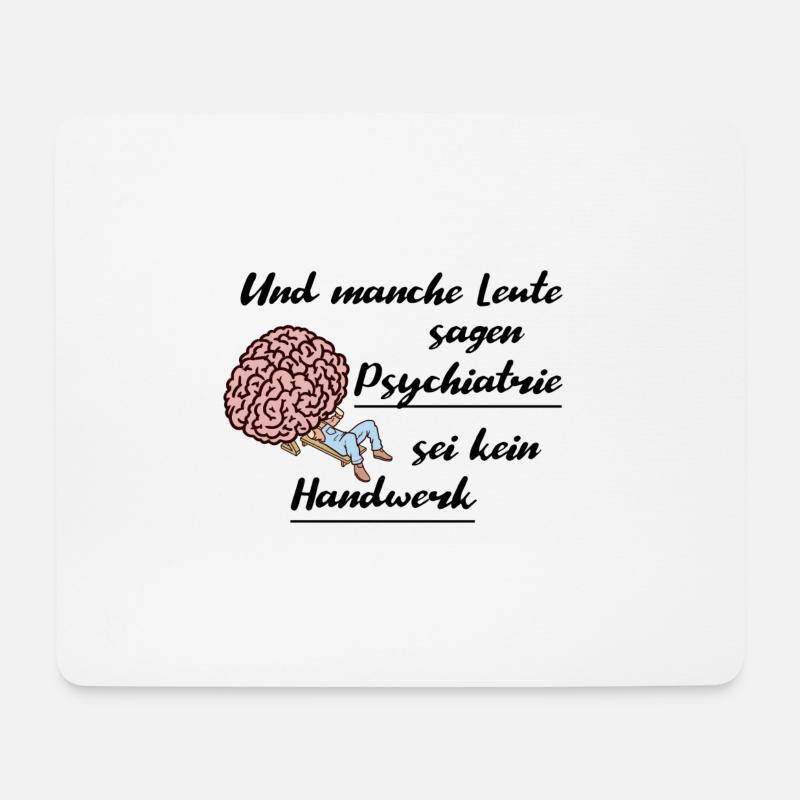 Psychiatrie - Mousepad (Querformat) - Weiß