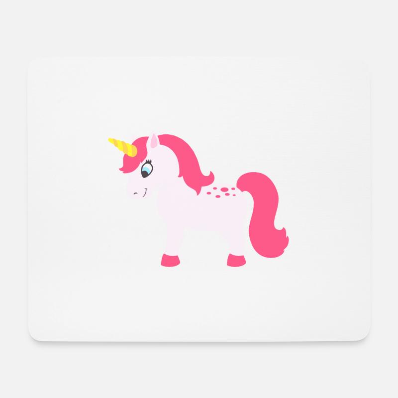 Einhorn - Unicorn - Mousepad (Querformat) - Weiß