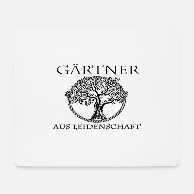 Garten,ich bin gärtner,Gärtner,Gärtner aus leidens - Mousepad (Querformat) - Weiß