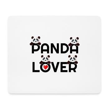 Ich liebe Pandas, Pandas, Panda-Liebhaber, Panda Hoodies, - Mousepad (Querformat) - Weiß - Vorne