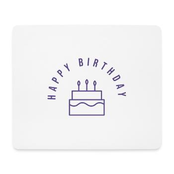 ALLES GUTE ZUM GEBURTSTAG. ALLES GUTE ZUM GEBURTSTAG. JAHRESTAG. - Mousepad (Querformat) - Weiß - Vorne