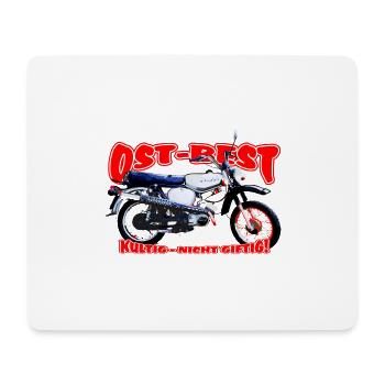 Simson S51 Enduro - Mousepad (Querformat) - Weiß - Vorne