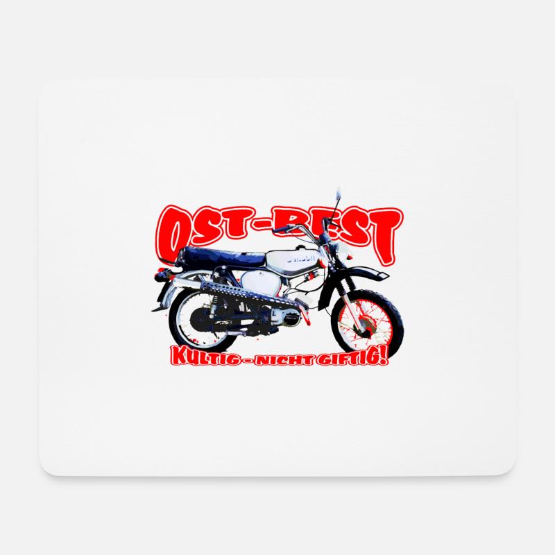 Simson S51 Enduro - Mousepad (Querformat) - Weiß