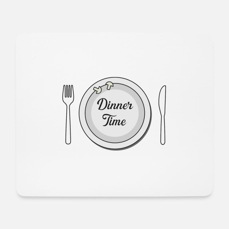 Dinner time - Mouse Pad (horizontal) - white
