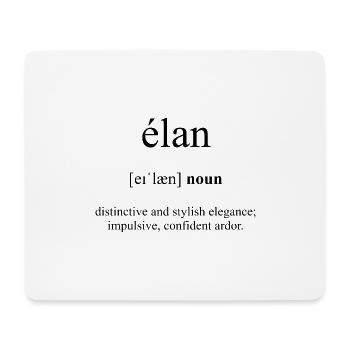 Elan Definition Dictionary - Mousepad (Querformat) - Weiß - Vorne