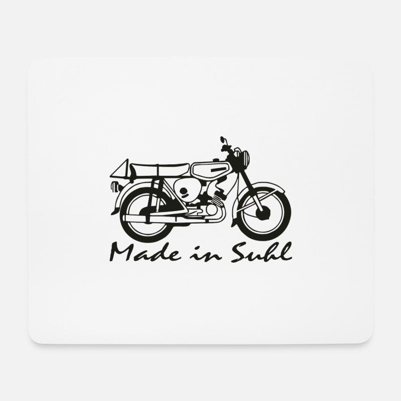 Simson s51 Made in Suhl - Mousepad (Querformat) - Weiß