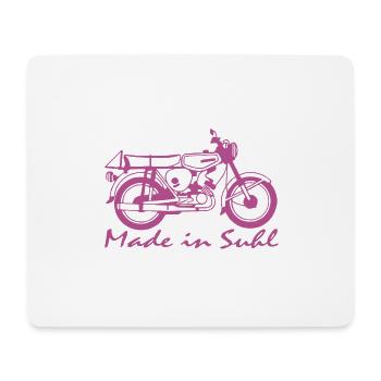 Simson S51 Made in Suhl - Mousepad (Querformat) - Weiß - Vorne