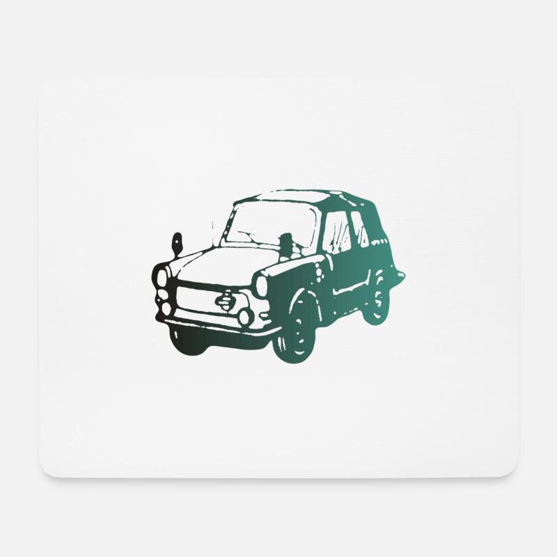  601 Kübel Stoffhund - Mousepad (Querformat) - Weiß