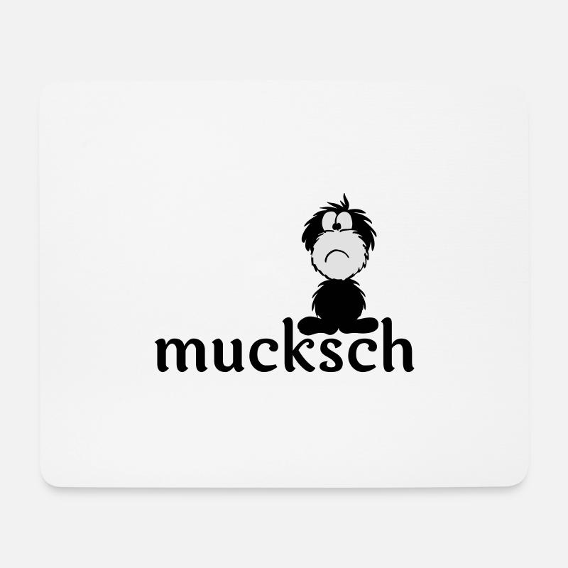 Monster Smuffel ist mucksch - Mousepad (Querformat) - Weiß