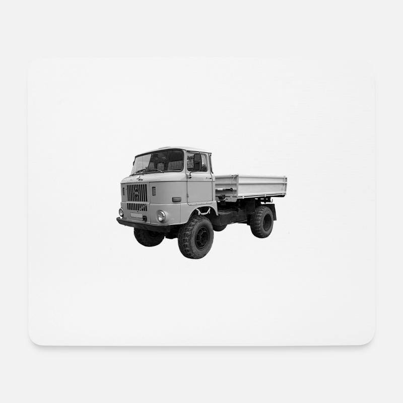Lkw W 50 IFA Ludwigsfelde DDR Oldtimer Ostalgie - Mousepad (Querformat) - Weiß