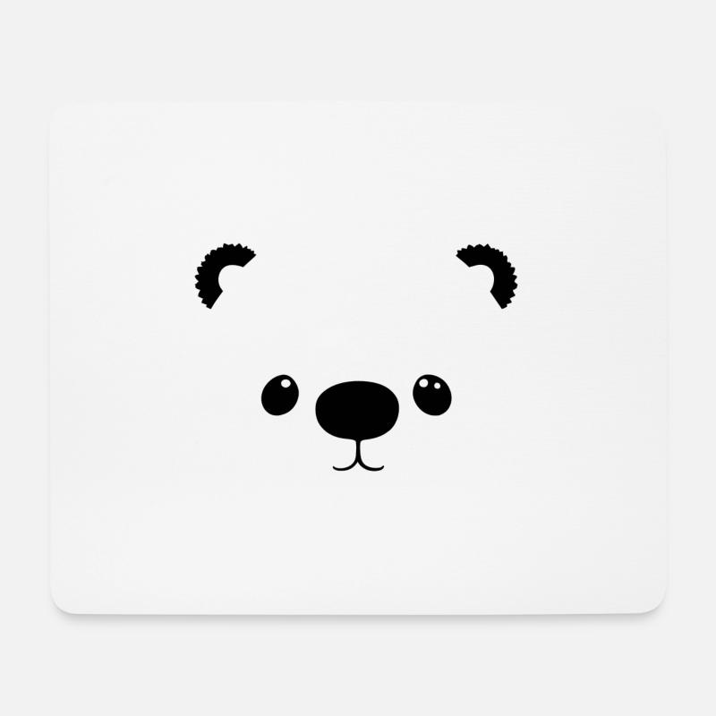 Cute Bear - Mouse Pad (horizontal) - white