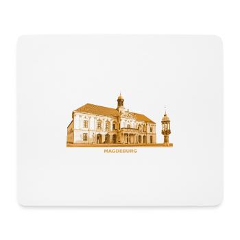 Magdeburg Old Town Hall Saxony-Anhalt - Mouse Pad (horizontal) - white - Front
