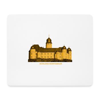 Château de Montabaur, Westerwald, Rhénanie-Palatinat - Tapis de souris (format paysage) - blanc - Devant