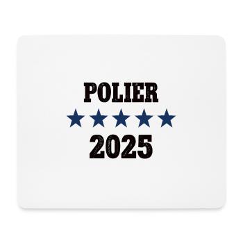 2025 Polier Beruf Bauleiter Job Bau Arbeit Kollege - Mousepad (Querformat) - Weiß - Vorne