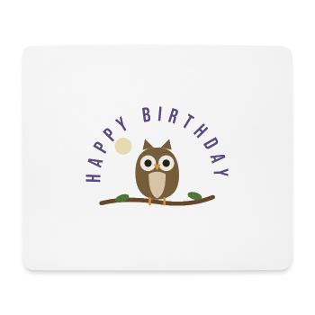HAPPY BIRTHDAY. HAPPY BIRTHDAY. ANNIVERSARY. - Mouse Pad (horizontal) - white - Front