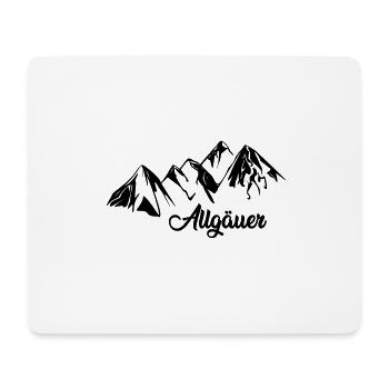 Allgäuer | Allgäu - Mousepad (Querformat) - Weiß - Vorne