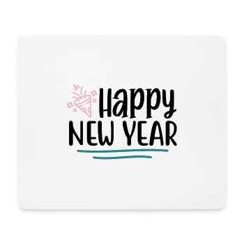 Design Happy New Year - Tapis de souris (format paysage) - blanc - Devant