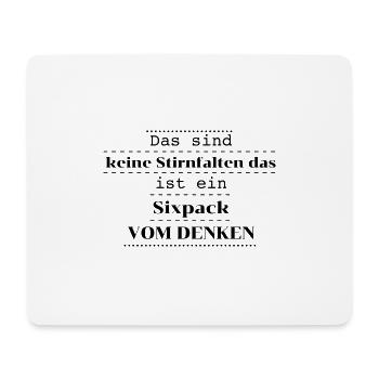Funny Sayings Folding vs. Six-Pack - Mouse Pad (horizontal) - white - Front