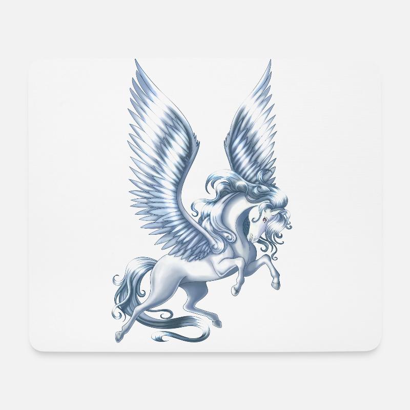 Pegasus Schwimmdock - Mousepad (Querformat) - Weiß