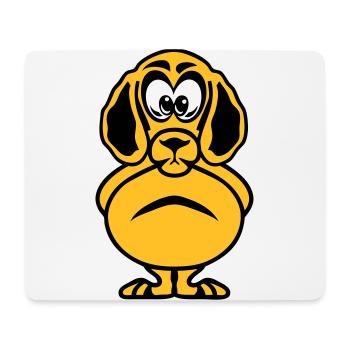 dog head drawing animals child - Mouse Pad (horizontal) - white - Front