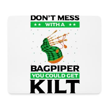 Bagpipe teacher quote and bagpipe players - Mouse Pad (horizontal) - white - Front