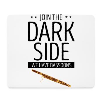 Bassoon for bassoon reed and bassoonist - Mouse Pad (horizontal) - white - Front