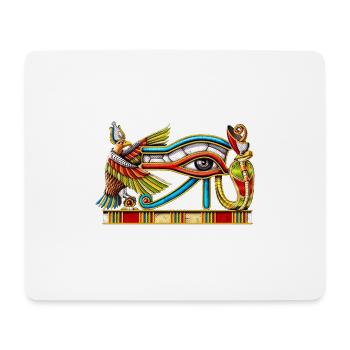 Ägyptisches Auge des Horus - Mousepad (Querformat) - Weiß - Vorne