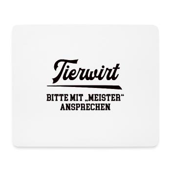Tierwirt Meister Tierwirtmeister Tierzüchter Chef - Mousepad (Querformat) - Weiß - Vorne