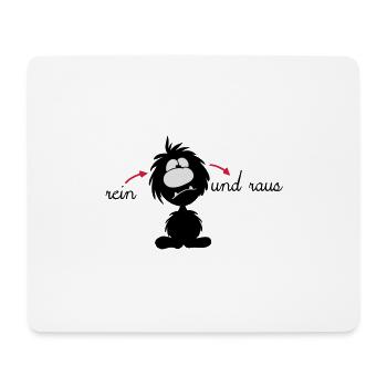 Monster Smuffel Ohren auf Durchzug - Mousepad (Querformat) - Weiß - Vorne
