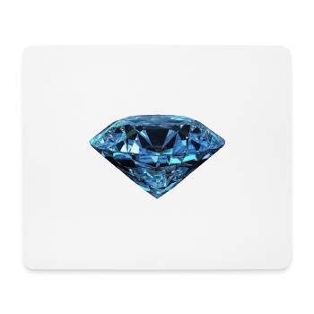 Diamond jewel mineral gem jewelry - Mouse Pad (horizontal) - white - Front