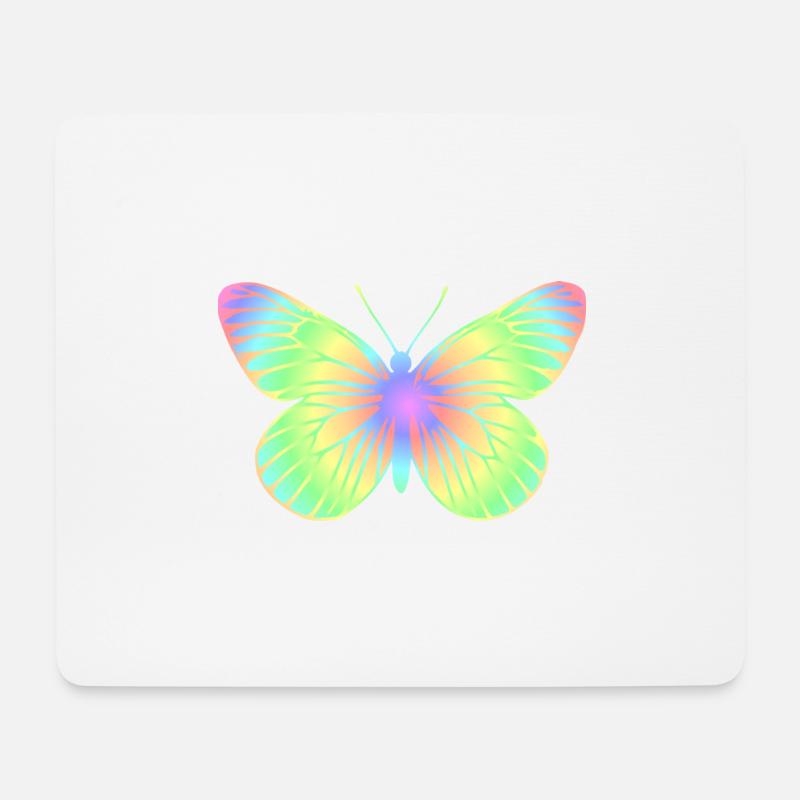 Schmetterling 2 - Mousepad (Querformat) - Weiß