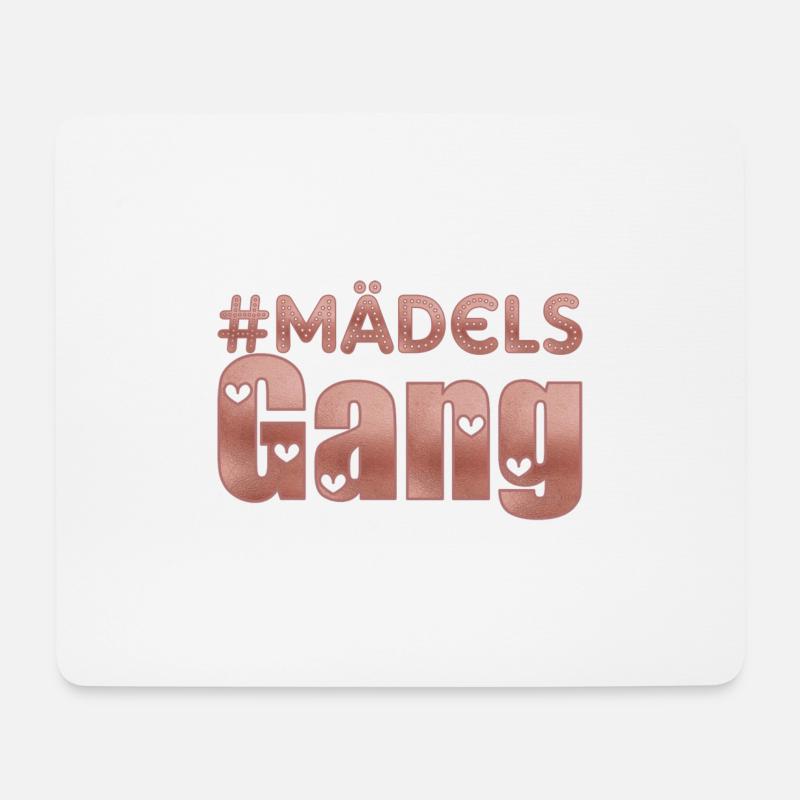 Mädelsgang - Mousepad (Querformat) - Weiß