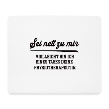 Physiotherapeutin Krankengymnastik Physiotherapie - Mousepad (Querformat) - Weiß - Vorne