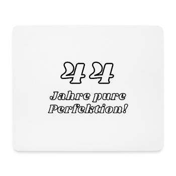 44 Jahre pure Perfektion - Geburtstag - Mousepad (Querformat) - Weiß - Vorne
