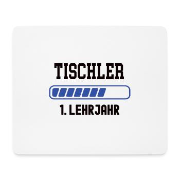Ausbildung Tischler 1. Lehrjahr Tischlerausbildung - Mousepad (Querformat) - Weiß - Vorne