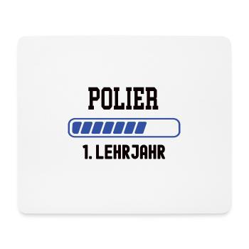 Ausbildung Polier 1. Lehrjahr Polierausbildung - Mousepad (Querformat) - Weiß - Vorne