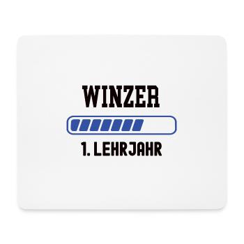 Ausbildung Winzer 1. Lehrjahr Winzerausbildung - Mousepad (Querformat) - Weiß - Vorne