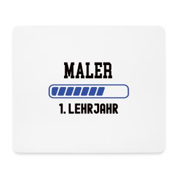 Ausbildung Maler 1. Lehrjahr Malerausbildung Lehre - Mousepad (Querformat) - Weiß - Vorne
