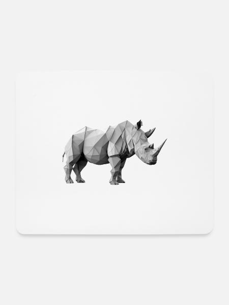 RHINO - Mousepad (Querformat) - Weiß