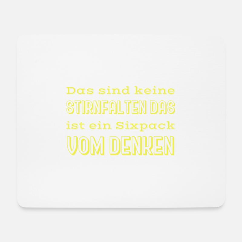 witzige sprüche - Mousepad (Querformat) - Weiß