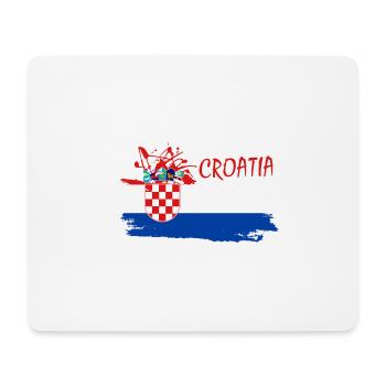 Croatia Hrvatska Kroatien i love croatia - Mousepad (Querformat) - Weiß - Vorne