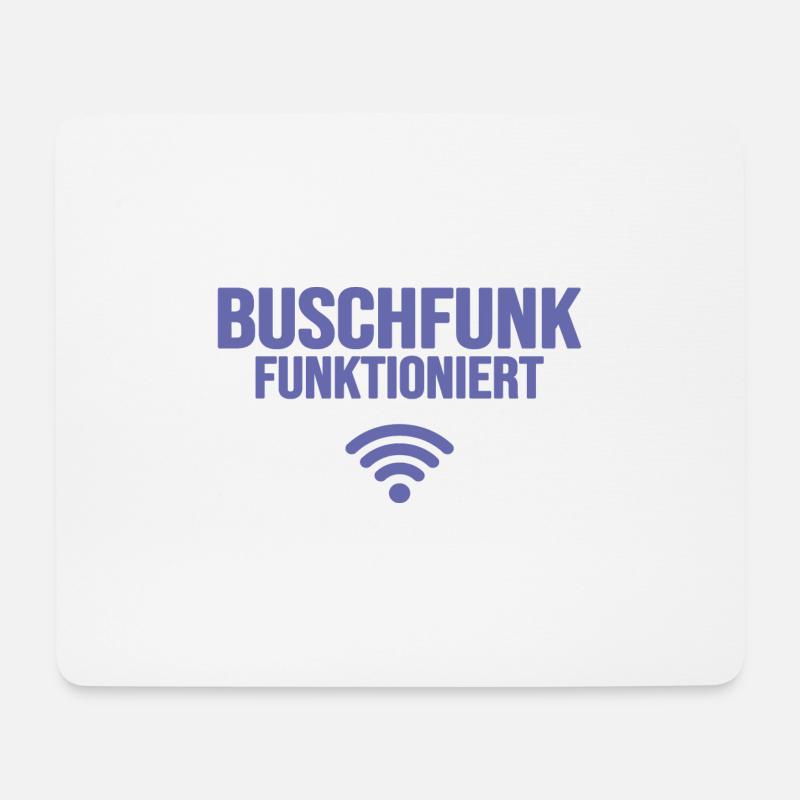 very peri buschfunk lästerschwester funkt - Mousepad (Querformat) - Weiß