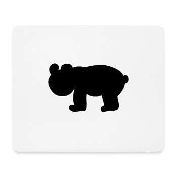 Symbol Animal Bear - Mouse Pad (horizontal) - white - Front