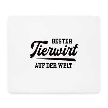 Bester Tierwirt Tierwirte Tierhaltung Tiere Bauer - Mousepad (Querformat) - Weiß - Vorne