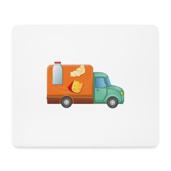 Lieferdienst Milch Wagen - Mousepad (Querformat) - Weiß - Vorne