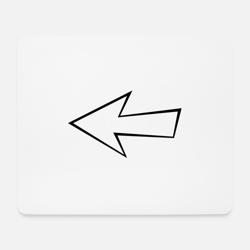 Leerer Pfeil - Mousepad (Querformat) - Weiß
